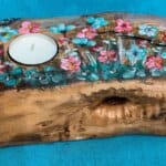 Ρεσώ από κορμό ζωγραφισμένο