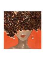 Καμβάς 3D ΓΥΝΑΙΚΑ με κόκκους καφέ - Image 2