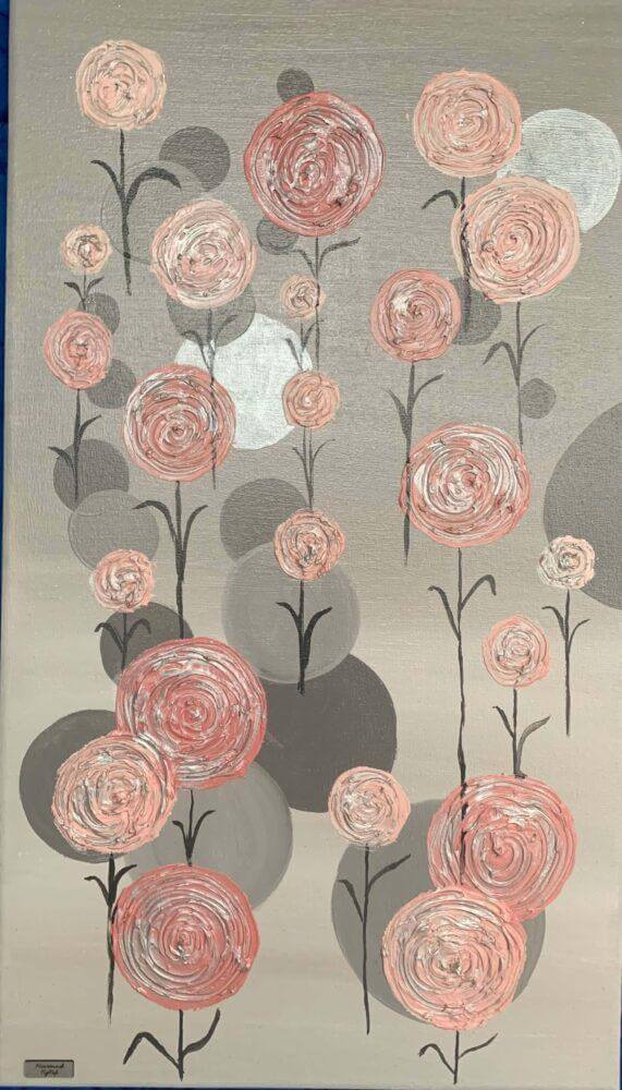 Καμβάς 40Χ70 Pink Grey