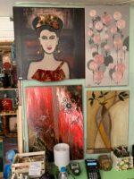 Καμβάς 50Χ60 με ακρυλικά και τσιμέντο - Image 2