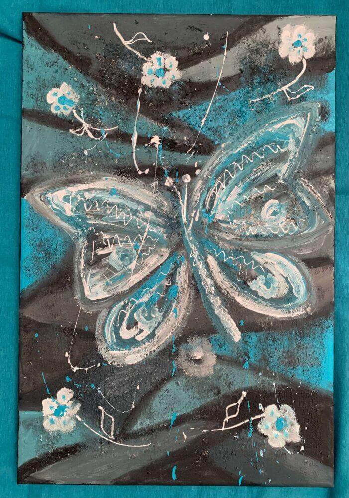 Καμβάς 40Χ60 ΠΕΤΑΛΟΥΔΑ ΝΥΚΤΟΣ