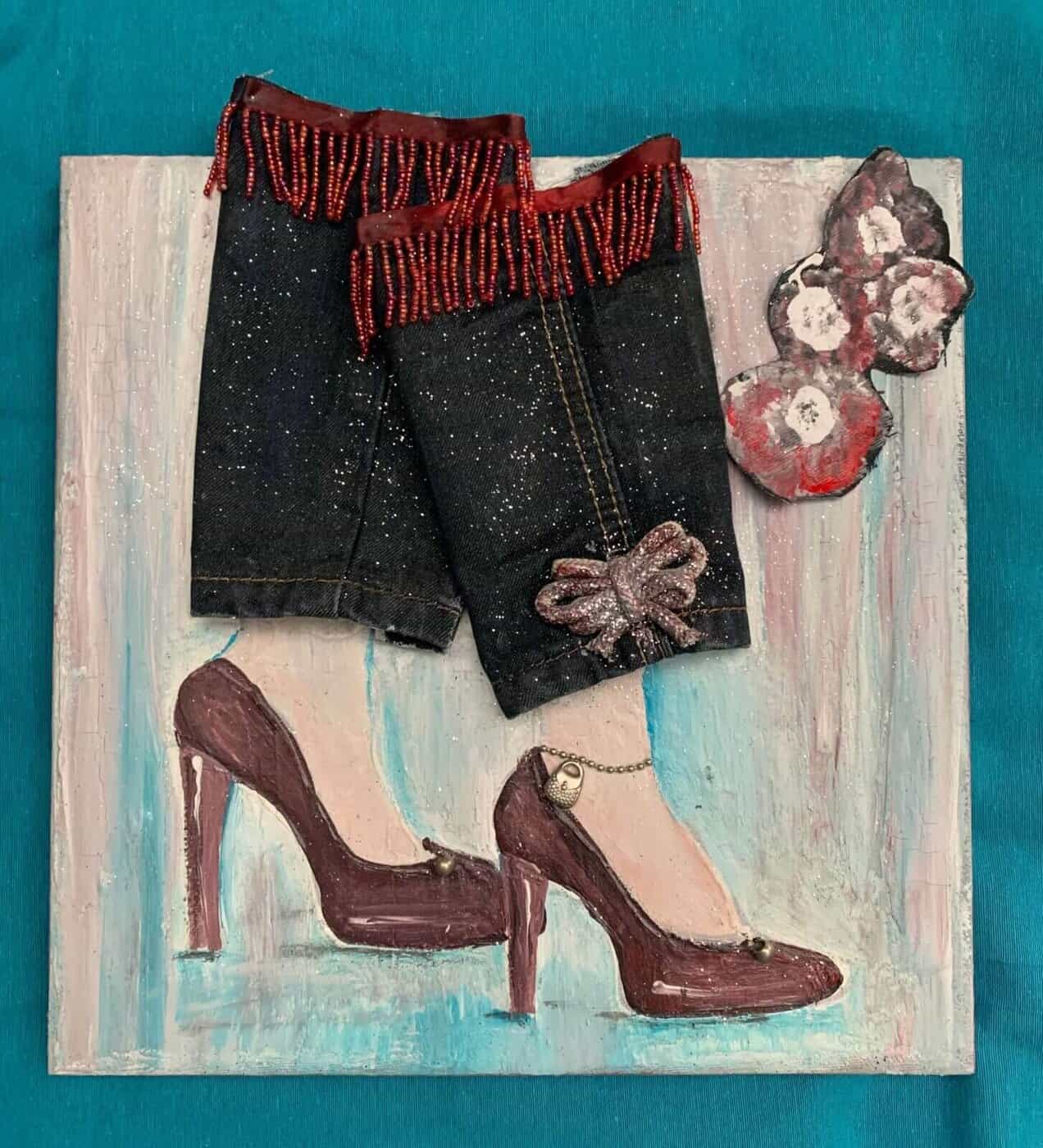 Καμβάς 30Χ30 FOOTSTEPS