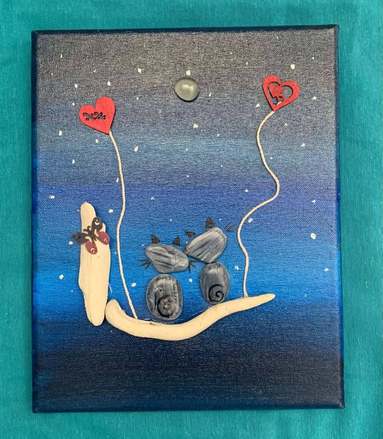 Καμβάς 30Χ24 NIGHT CATS