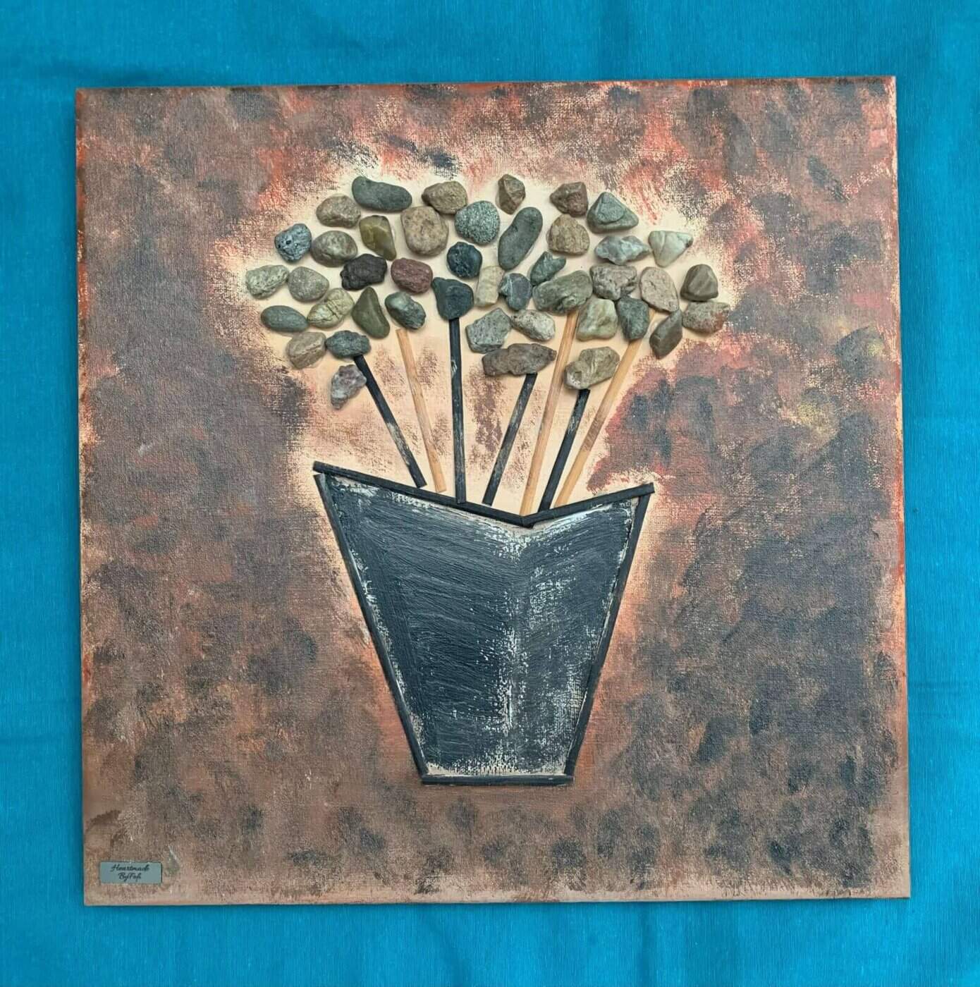 Καμβάς 40Χ40 με χαλίκι