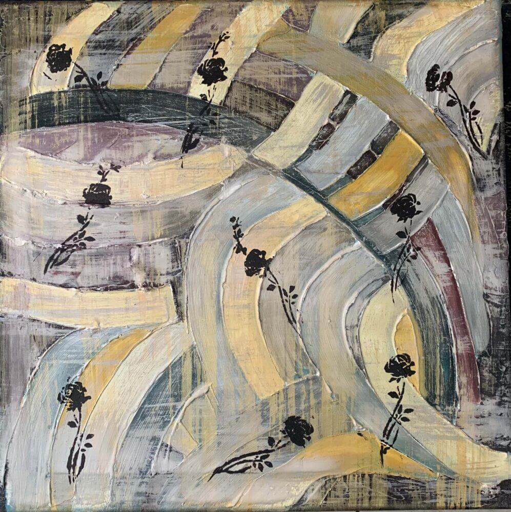 Καμβας 60X60 με ακρυλικά MY WAY