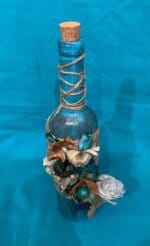 Διακοσμητικό μπουκάλι με αποξηραμένα τυρκουάζ - Image 3