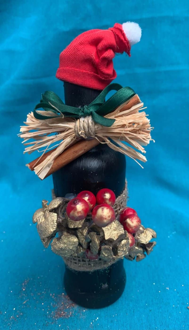 Χριστουγεννιάτικο διακοσμητικό μπουκαλάκι