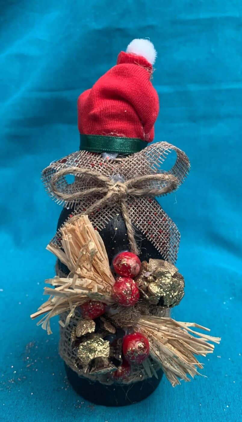 Χριστουγεννιάτικο διακοσμητικό μπουκαλάκι