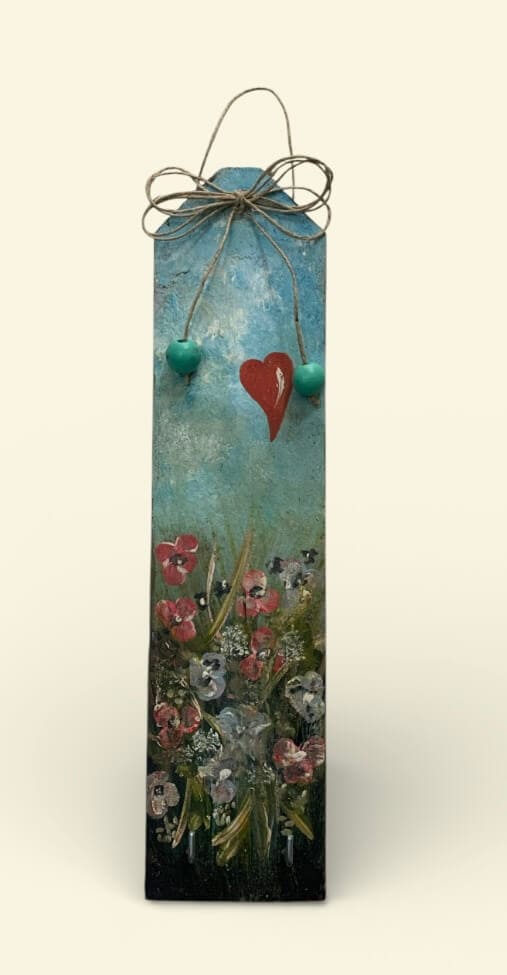 IMG_9561 Κλειδοθήκη ζωγραφισμένη SUN HEART - Image 1