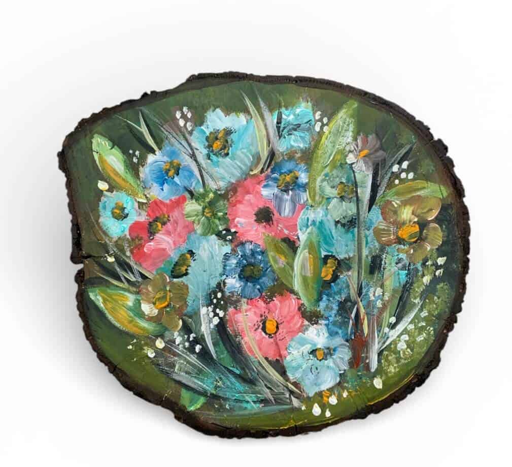 Διακοσμητικός Κορμός ζωγραφισμένος SPRING