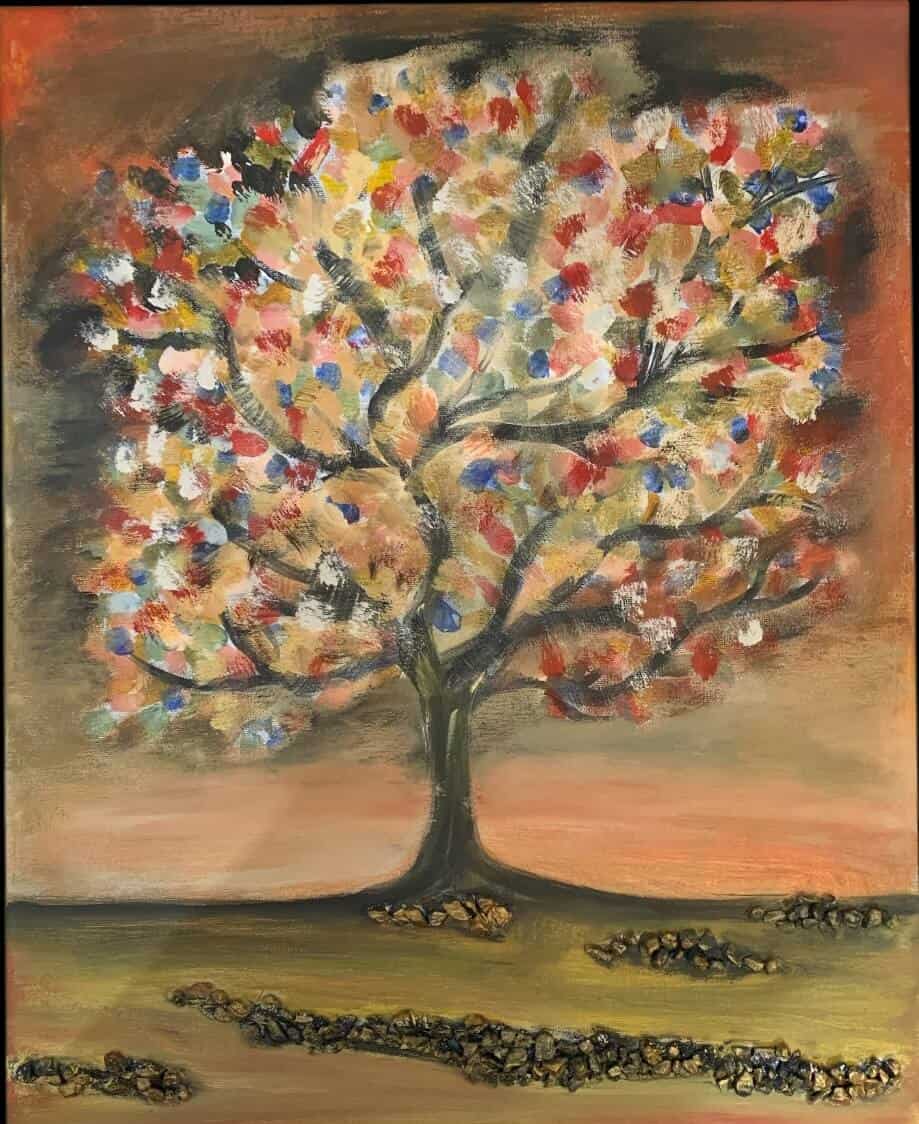 Καμβάς 40Χ50 TREE OF LIFE με χαλικάκι