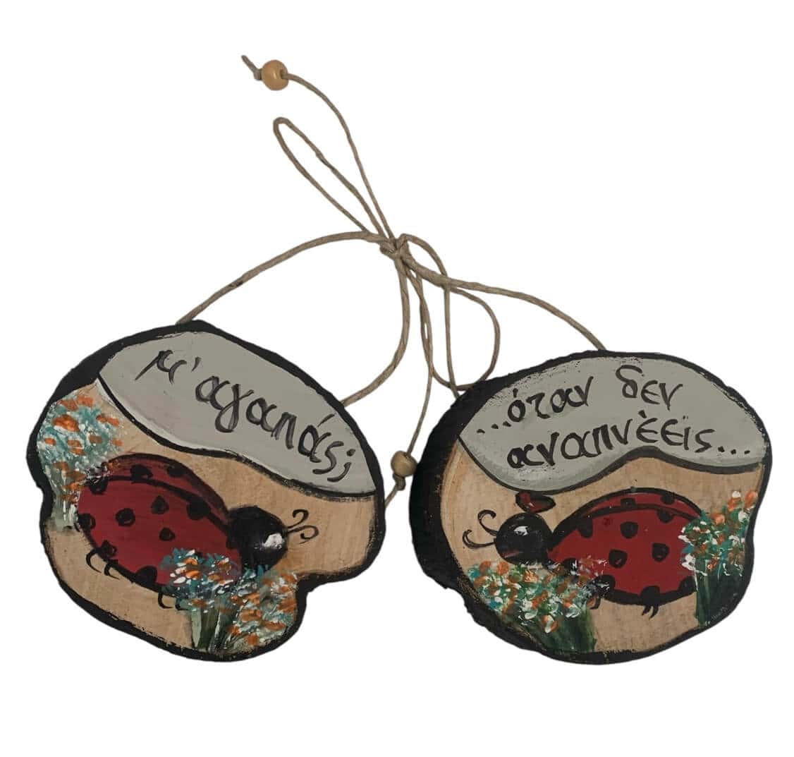 IMG_0994 Κρεμαστό διακοσμητικό ΖΕΥΓΑΡΑΚΙΑ ζωγραφισμένο - Image 1