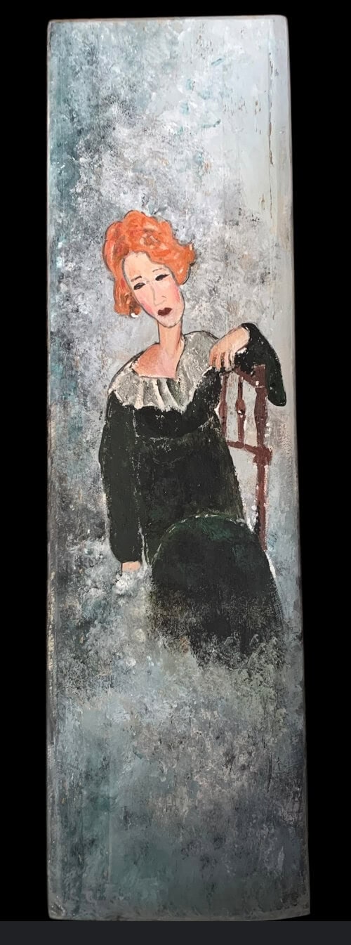 Κρεμαστό διακοσμητικό Modigliani ζωγραφισμένο