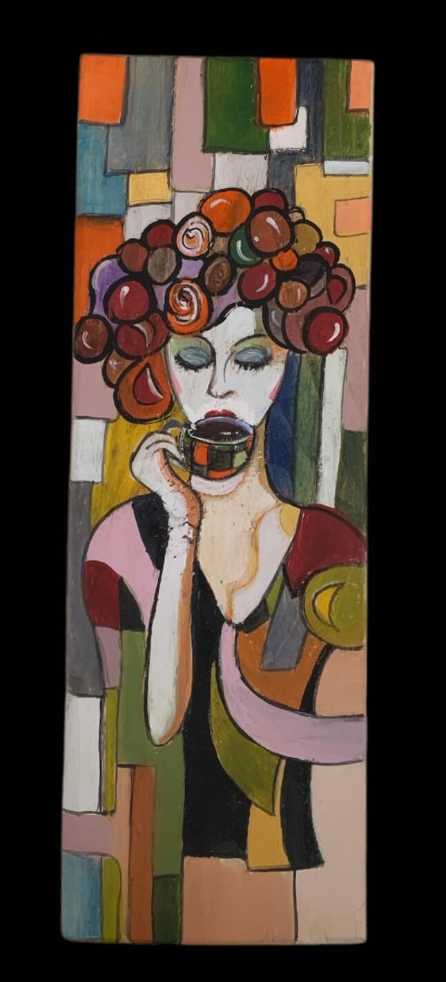 Διακοσμητικό από ξύλο ζωγραφισμένο