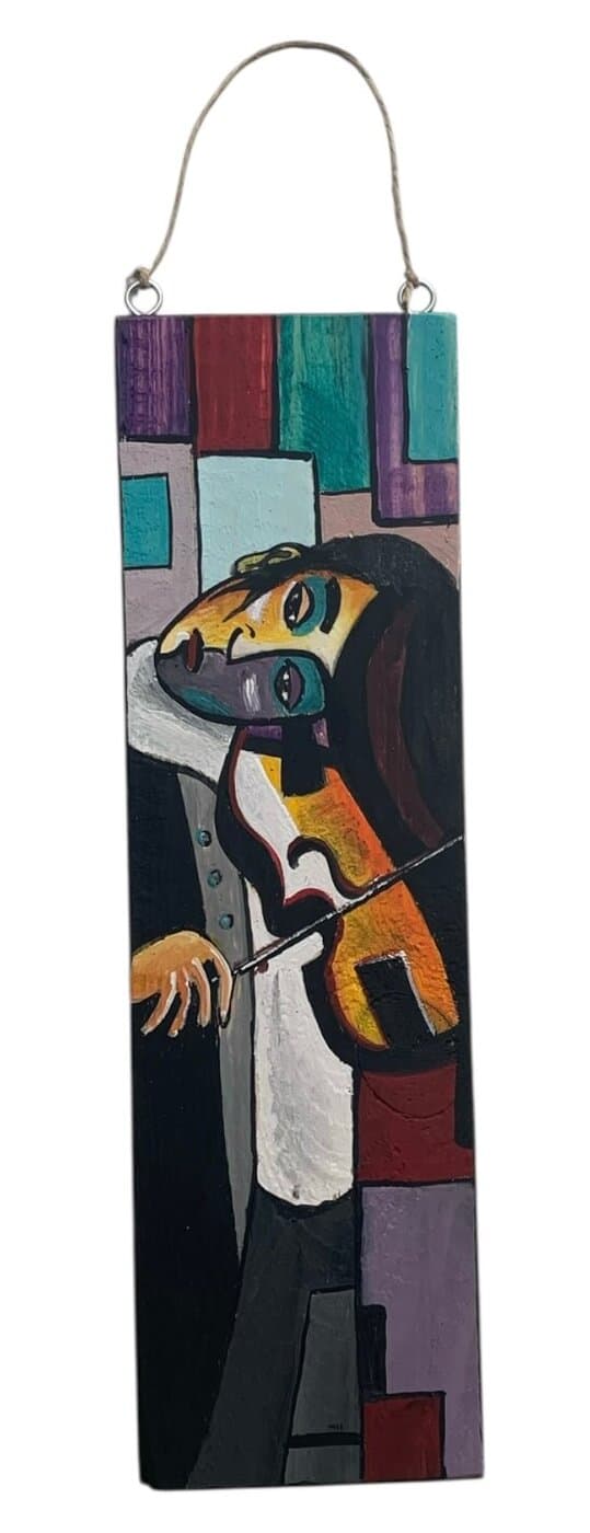 Κρεμαστό διακοσμητικό ΒΙΟΛΙ ζωγραφισμένο