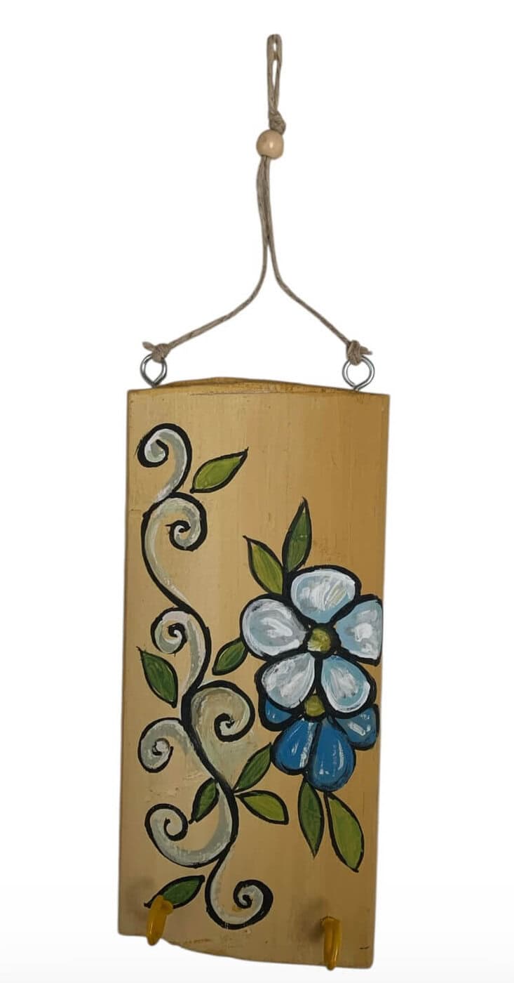 IMG_1440 Κλειδοθήκη σε ξύλο ζωγραφισμένη - Image 1