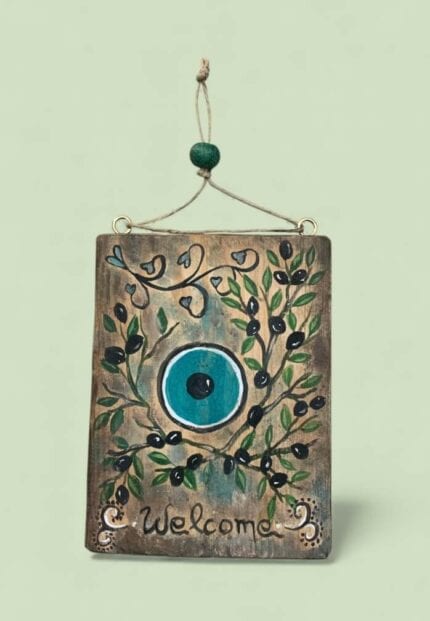 Κρεμαστό διακοσμητικό γούρι ΕΛΙΑ ζωγραφισμένο